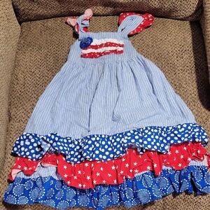 Ricrac And Ruffles Flag Dress